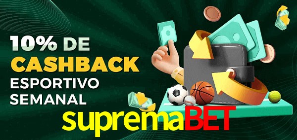 10% de bônus de cashback na supremabet